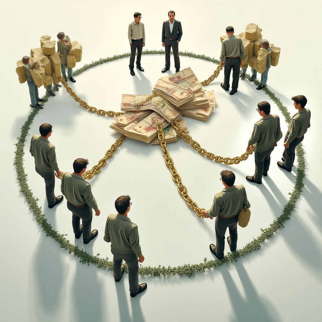 Representación visual del concepto de deuda